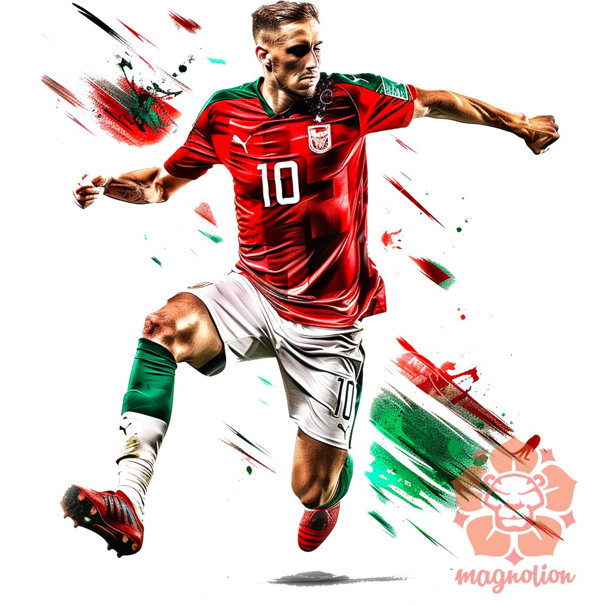 Magyar focista fanart v2 egyedi póló 