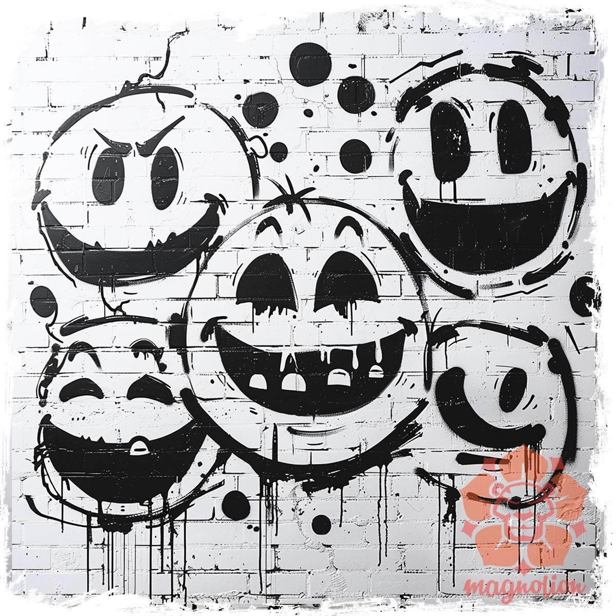 Smile graffiti v12 egyedi póló 