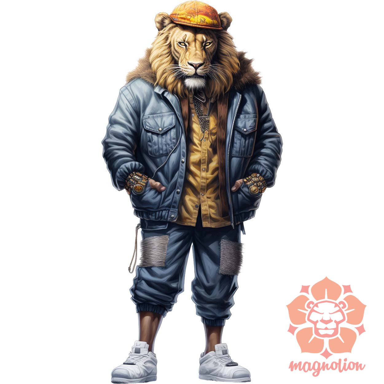Hiphop oroszlán v2 egyedi  pulóver 