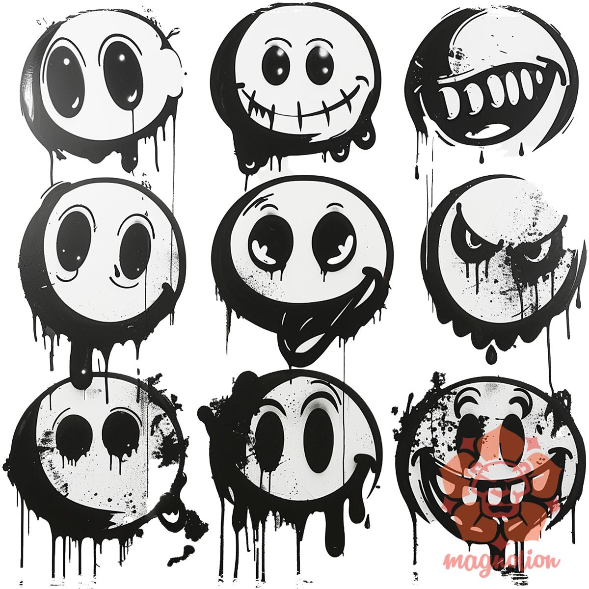 Smile graffiti v10 egyedi  pulóver 