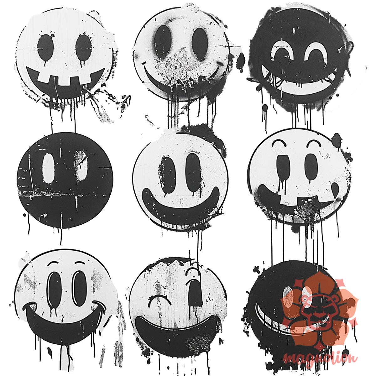 Smile graffiti v9 egyedi  pulóver 