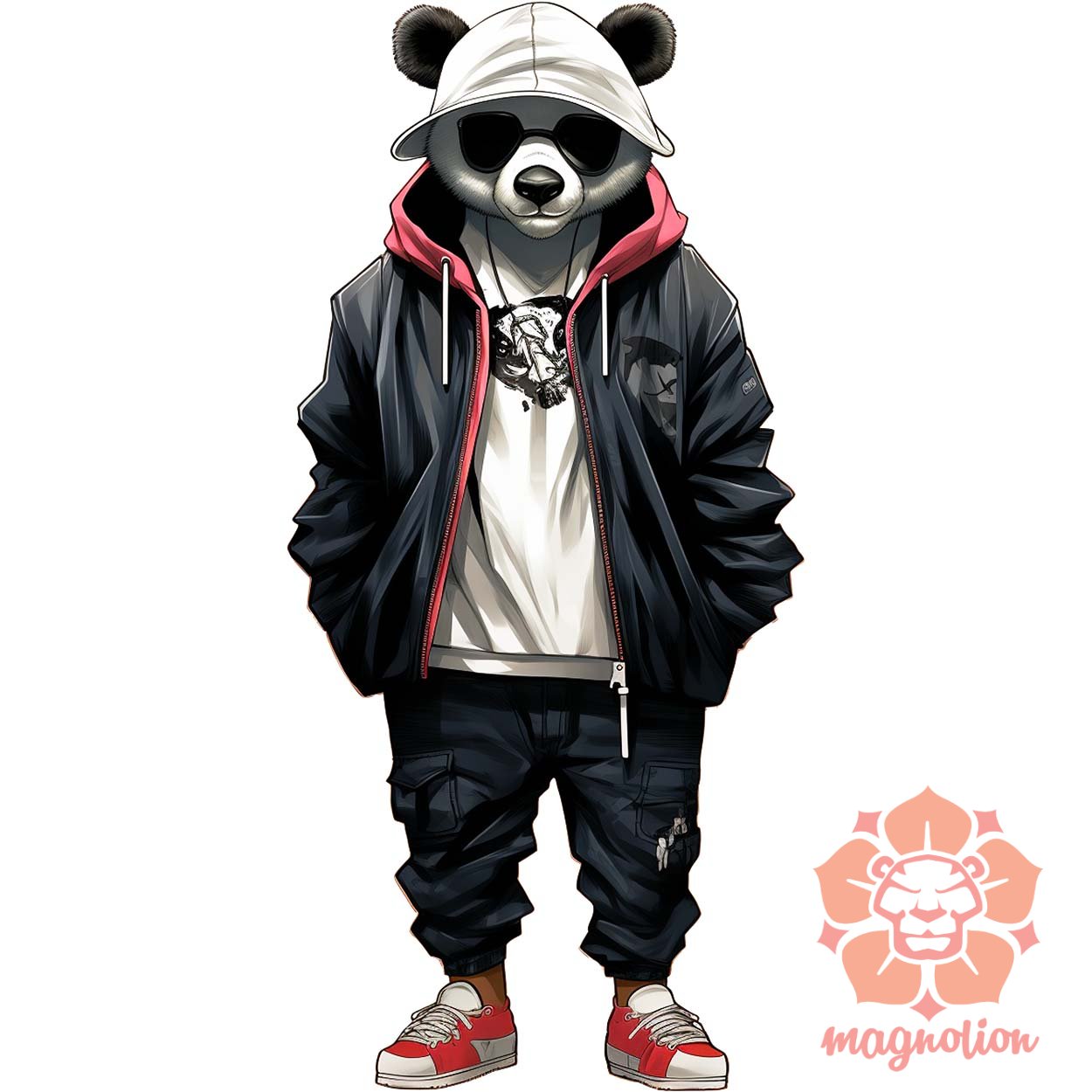 Hiphop panda v2 egyedi  pulóver 