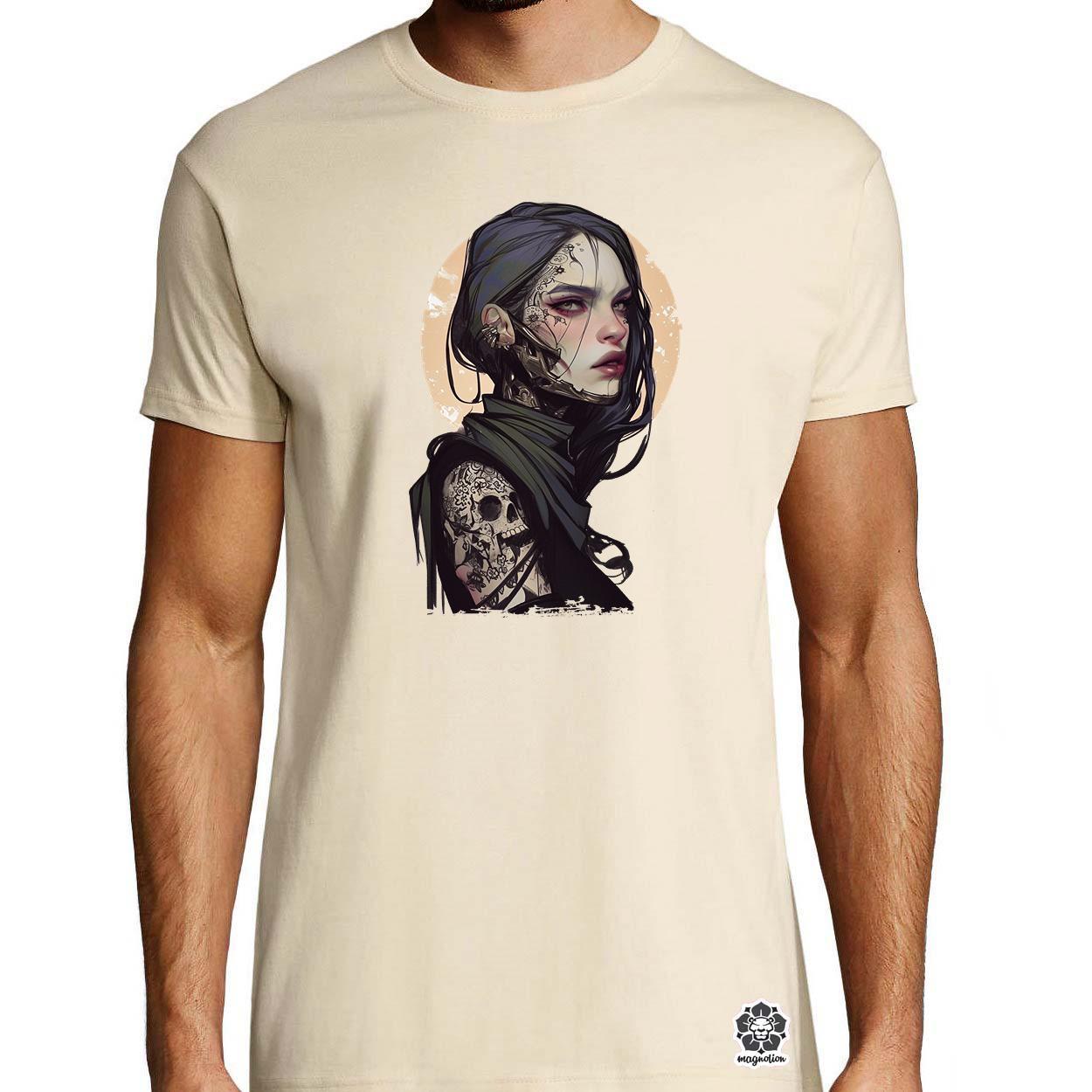 Dark cyberpunk portré v13 egyedi póló 