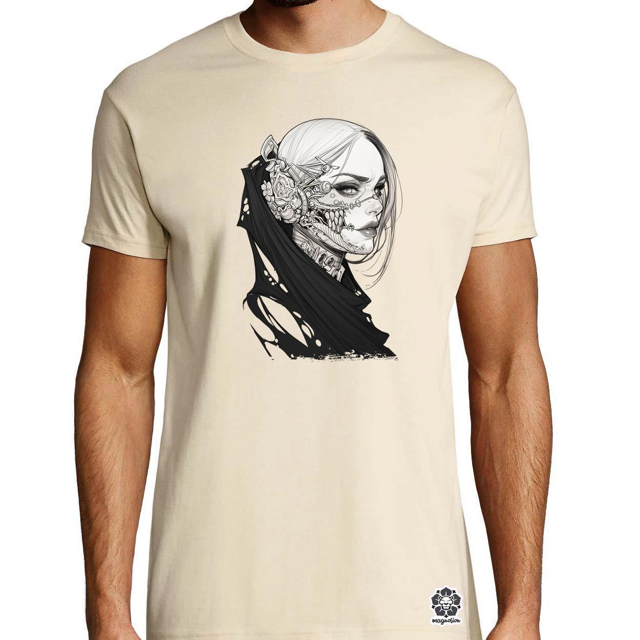 Dark cyberpunk portré v4 egyedi póló 