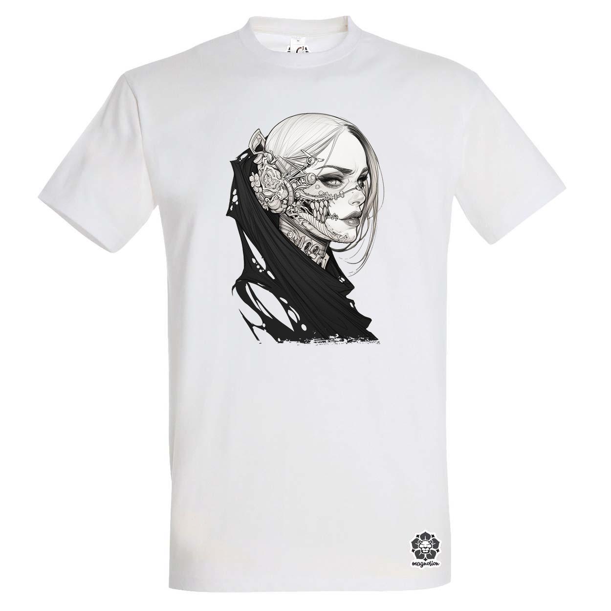 Dark cyberpunk portré v4 egyedi póló 