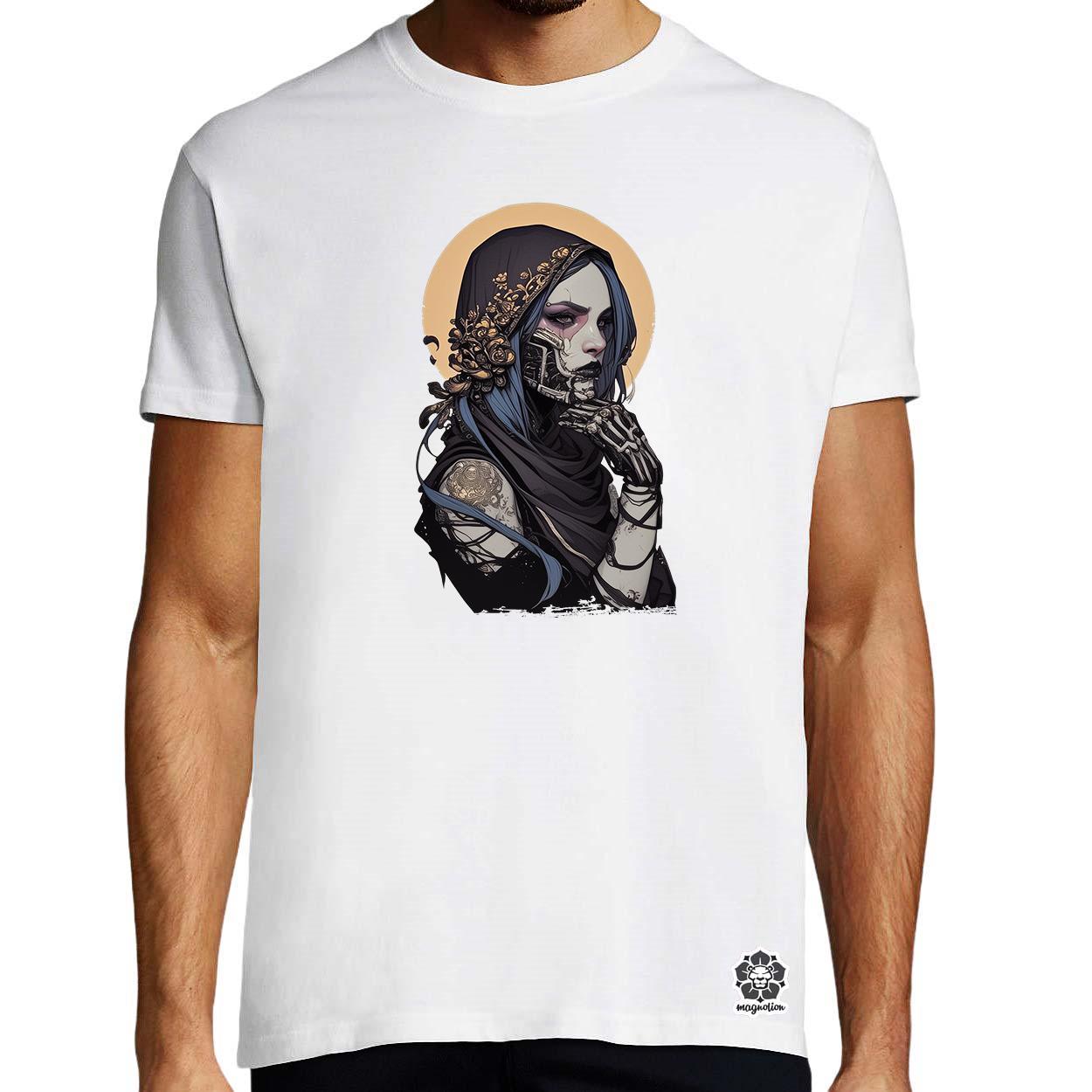 Dark cyberpunk portré v9 egyedi póló 