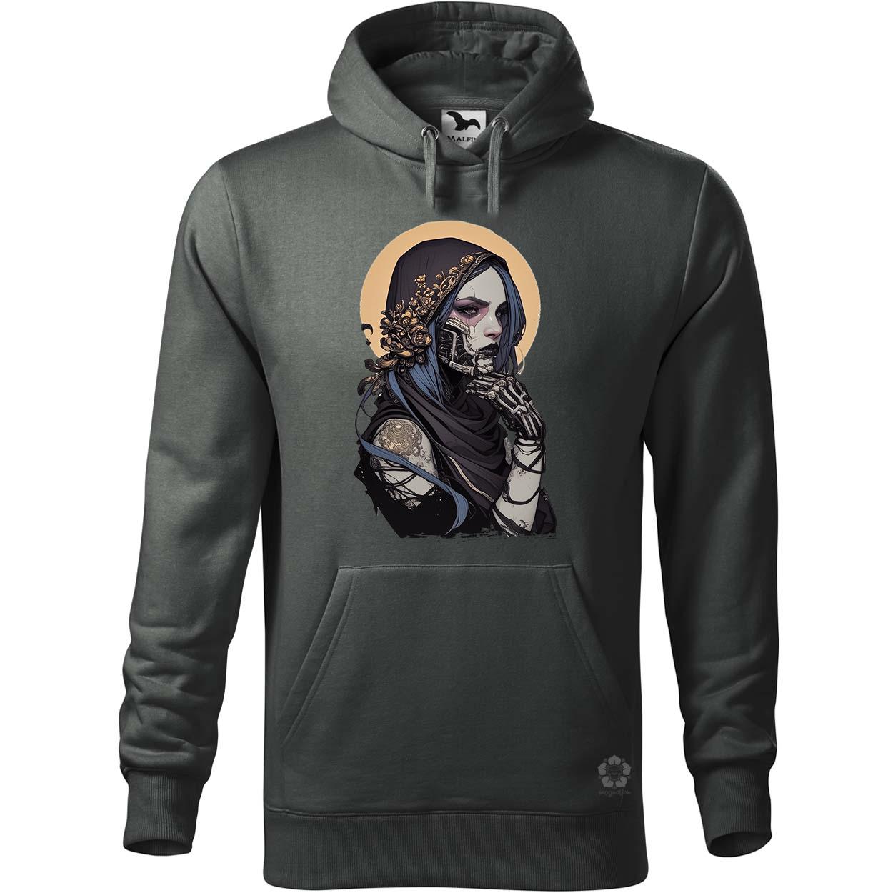 Dark cyberpunk portré v9 egyedi  pulóver 