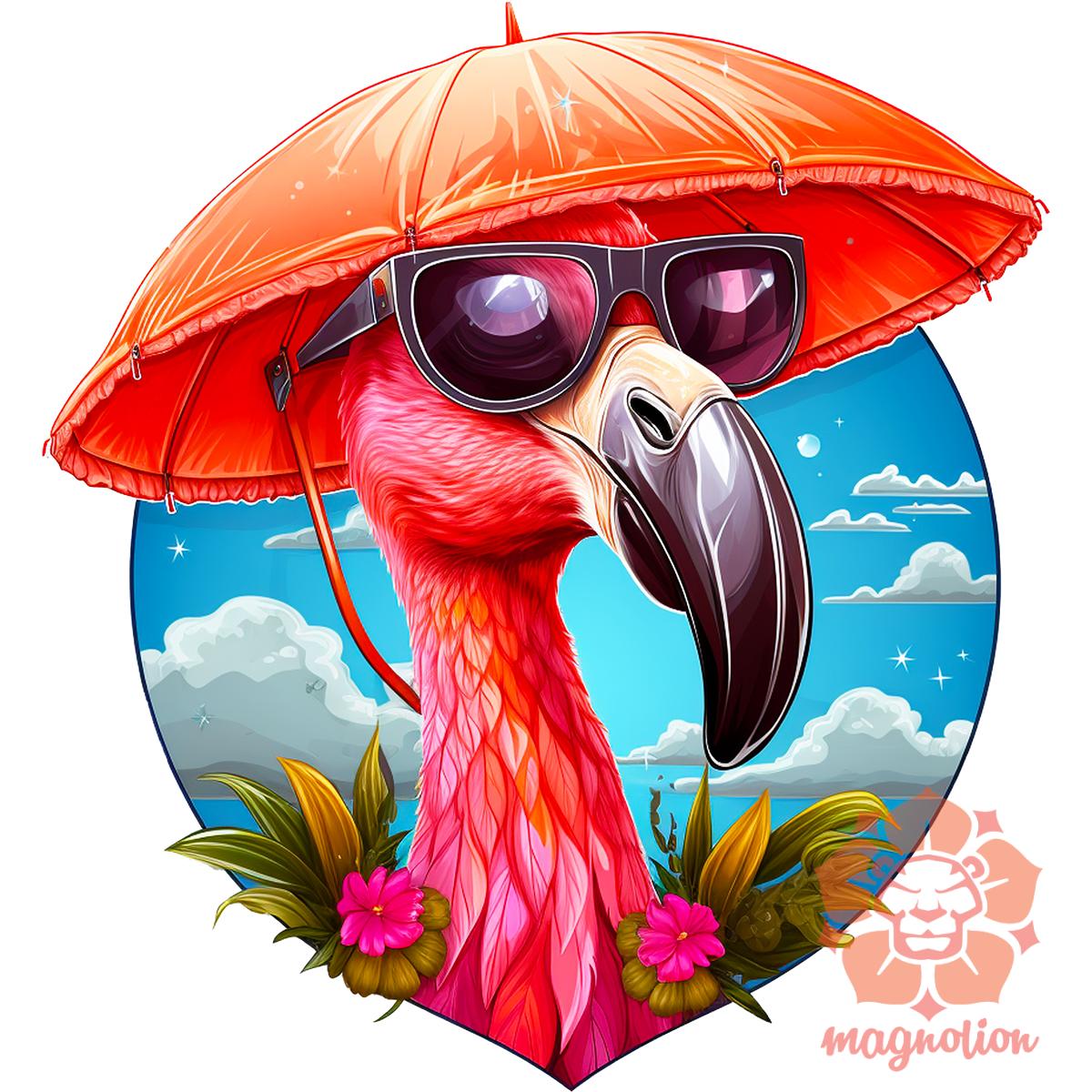 Flamingó nyaral v2 egyedi  pulóver 