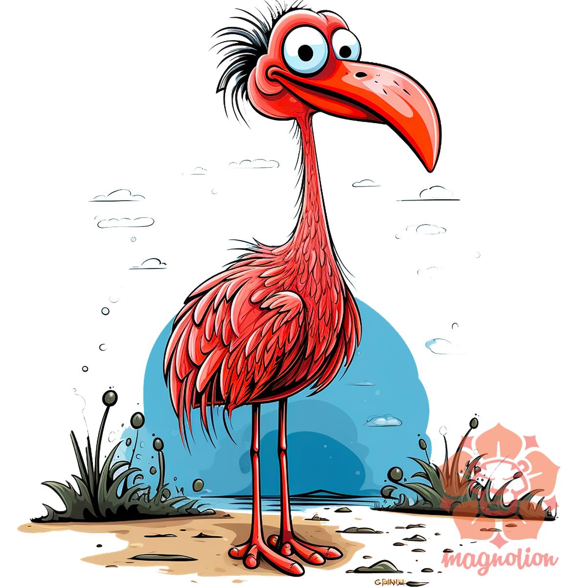 Flamingó nyaral v3 egyedi  pulóver 