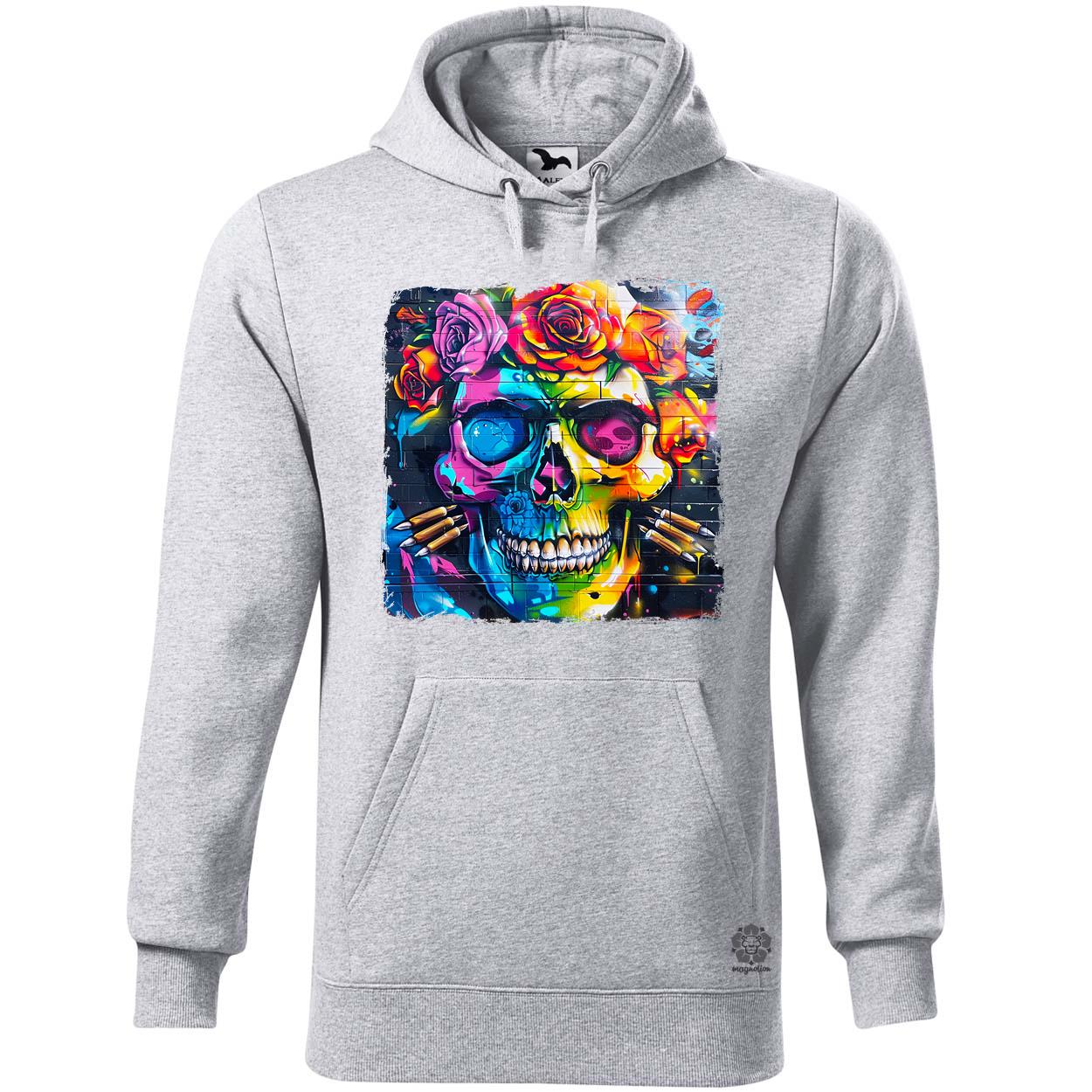 Graffiti koponya v3 egyedi  pulóver 
