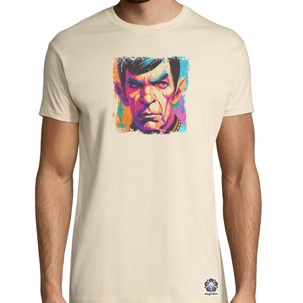 Színes Mr. Spock egyedi póló 