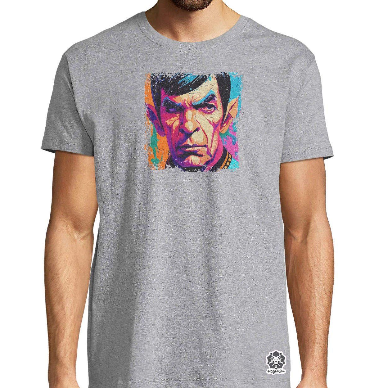 Színes Mr. Spock egyedi póló 