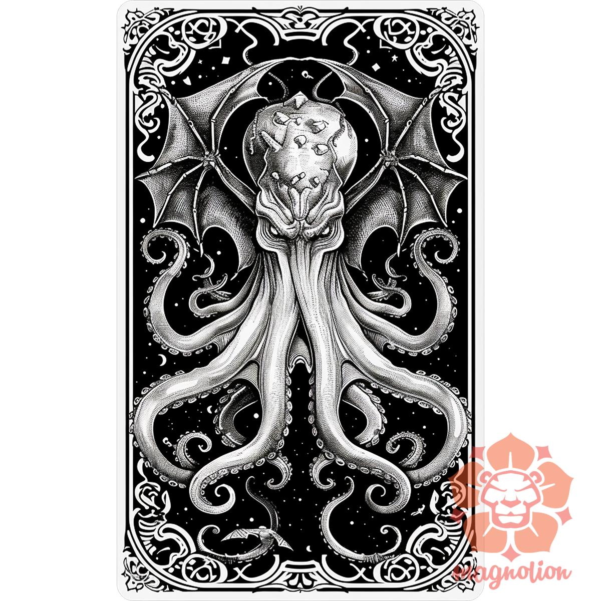 Cthulhu tarot v2 egyedi póló 