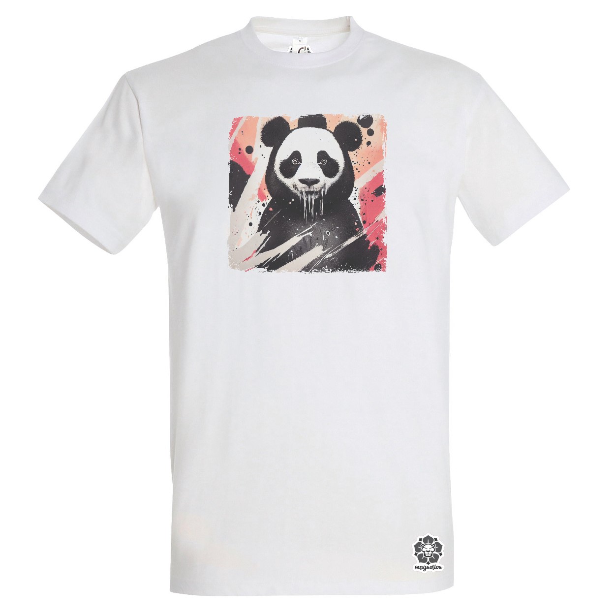 Színes panda egyedi póló 