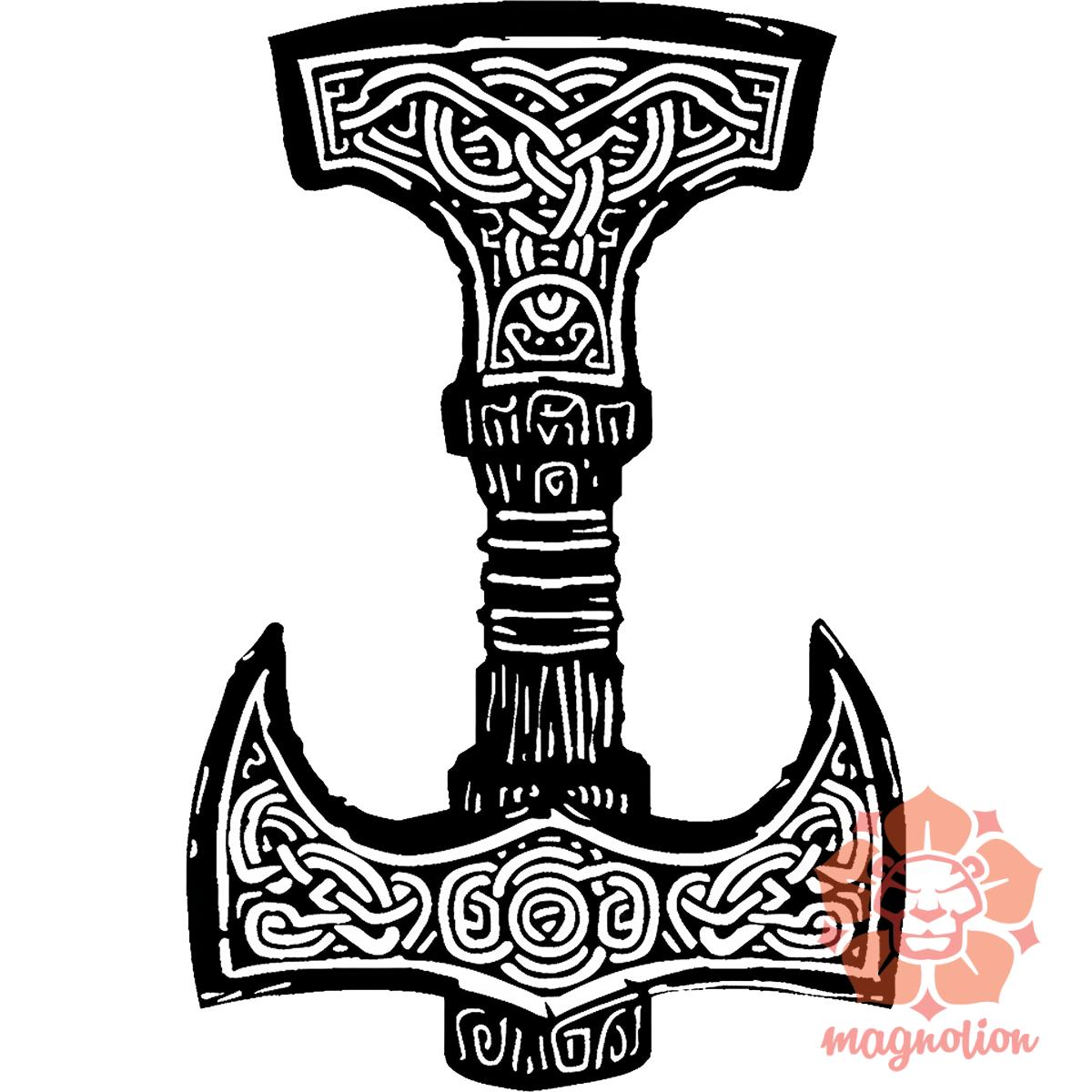 Mjölnir v50 egyedi póló 