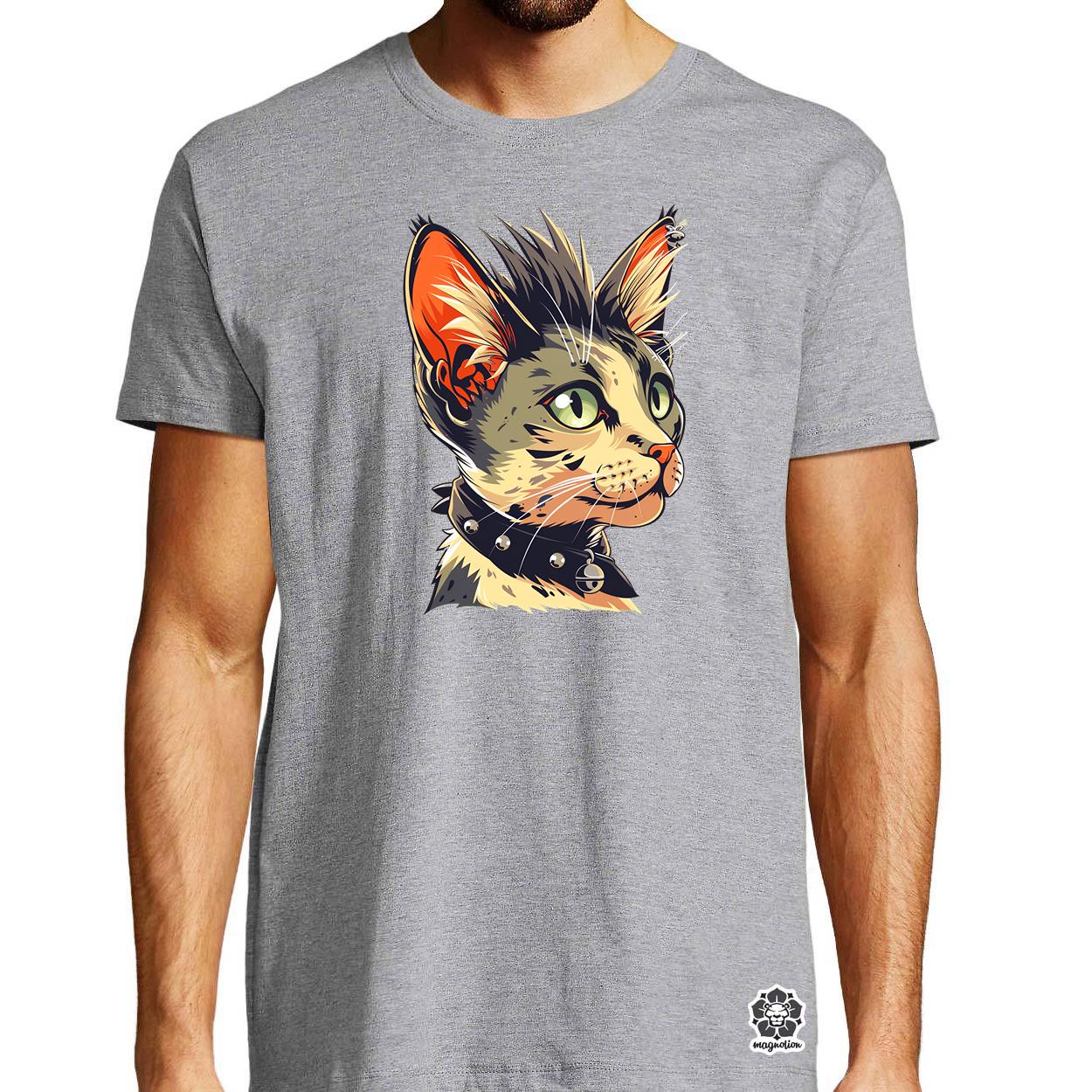Punk cica v1 egyedi póló 