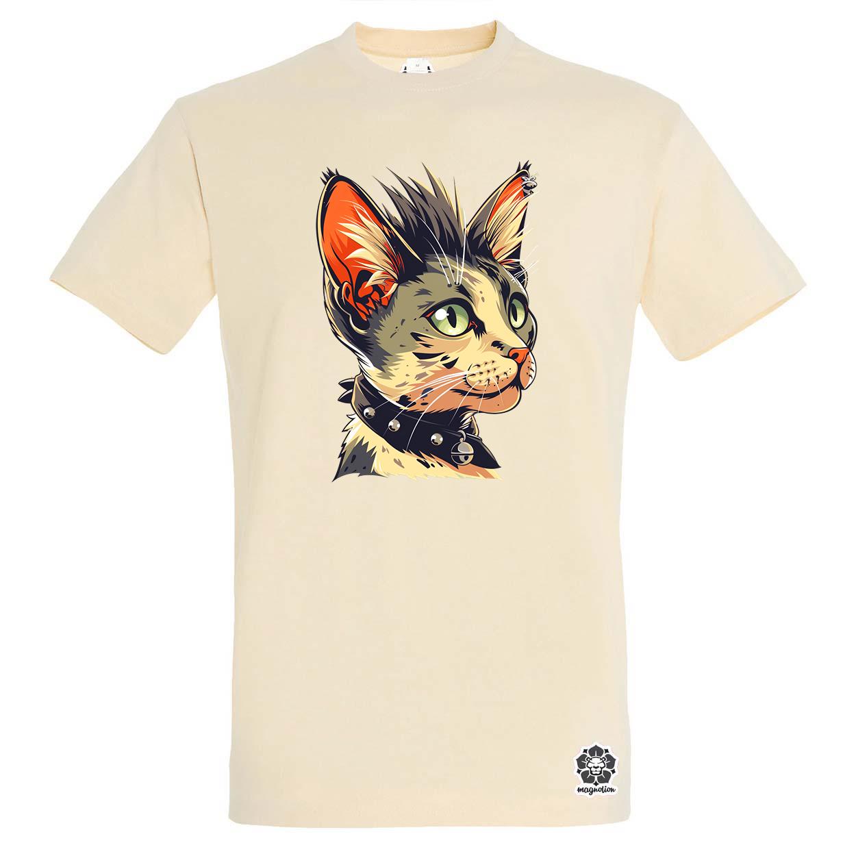 Punk cica v1 egyedi póló 