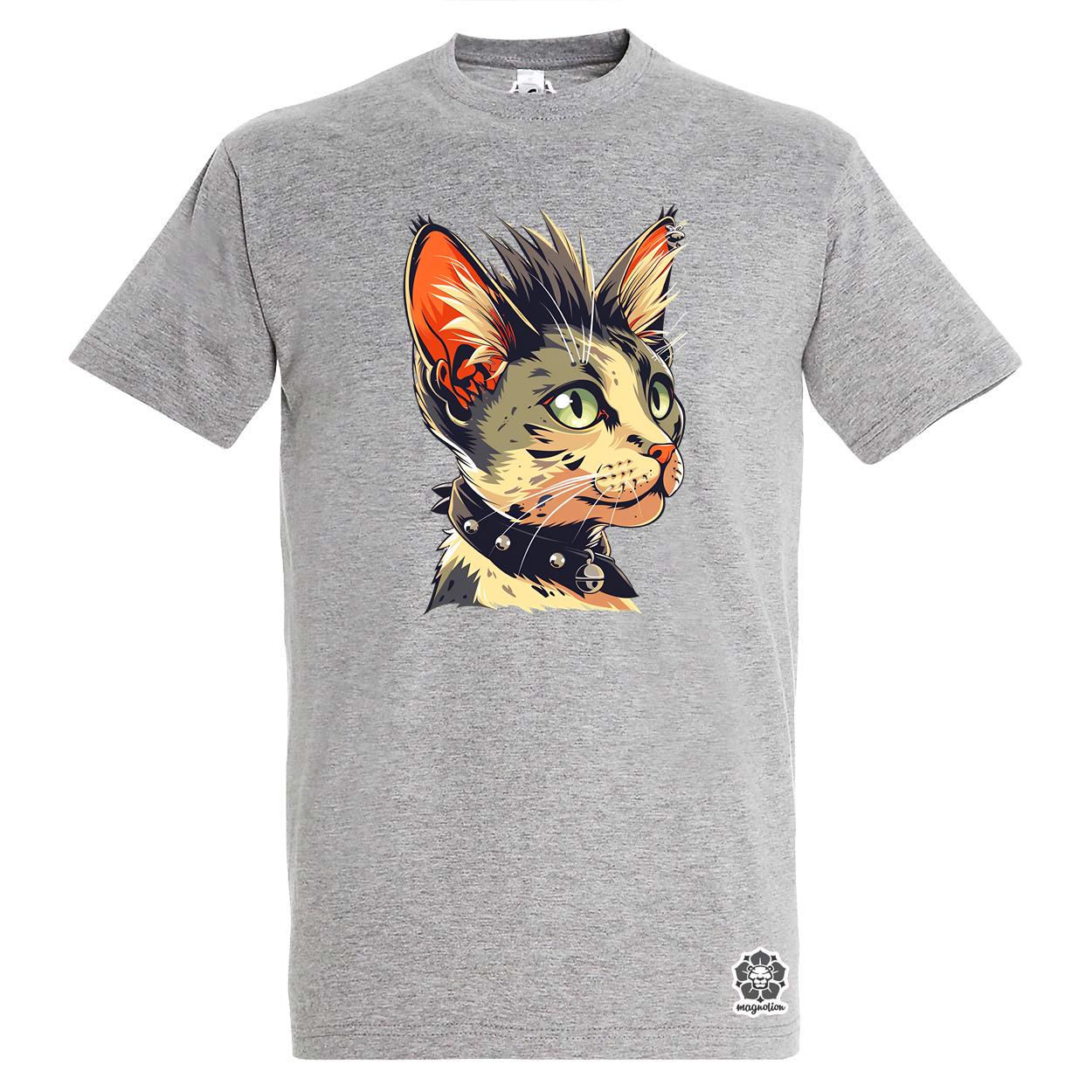 Punk cica v1 egyedi póló 