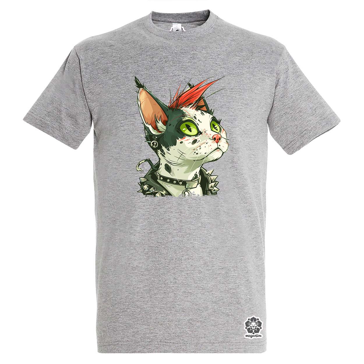 Punk cica v6 egyedi póló 