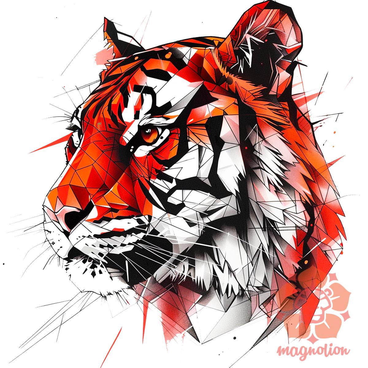 Tigris rajz egyedi póló 