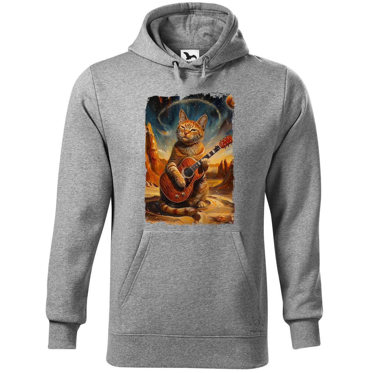 Cica gitározik v5 egyedi  pulóver 