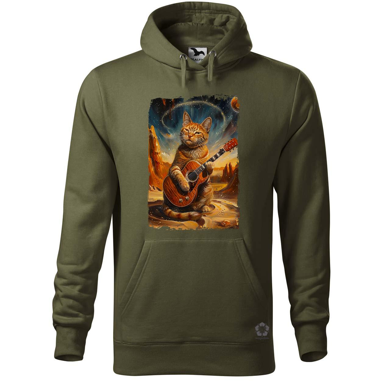 Cica gitározik v5 egyedi  pulóver 