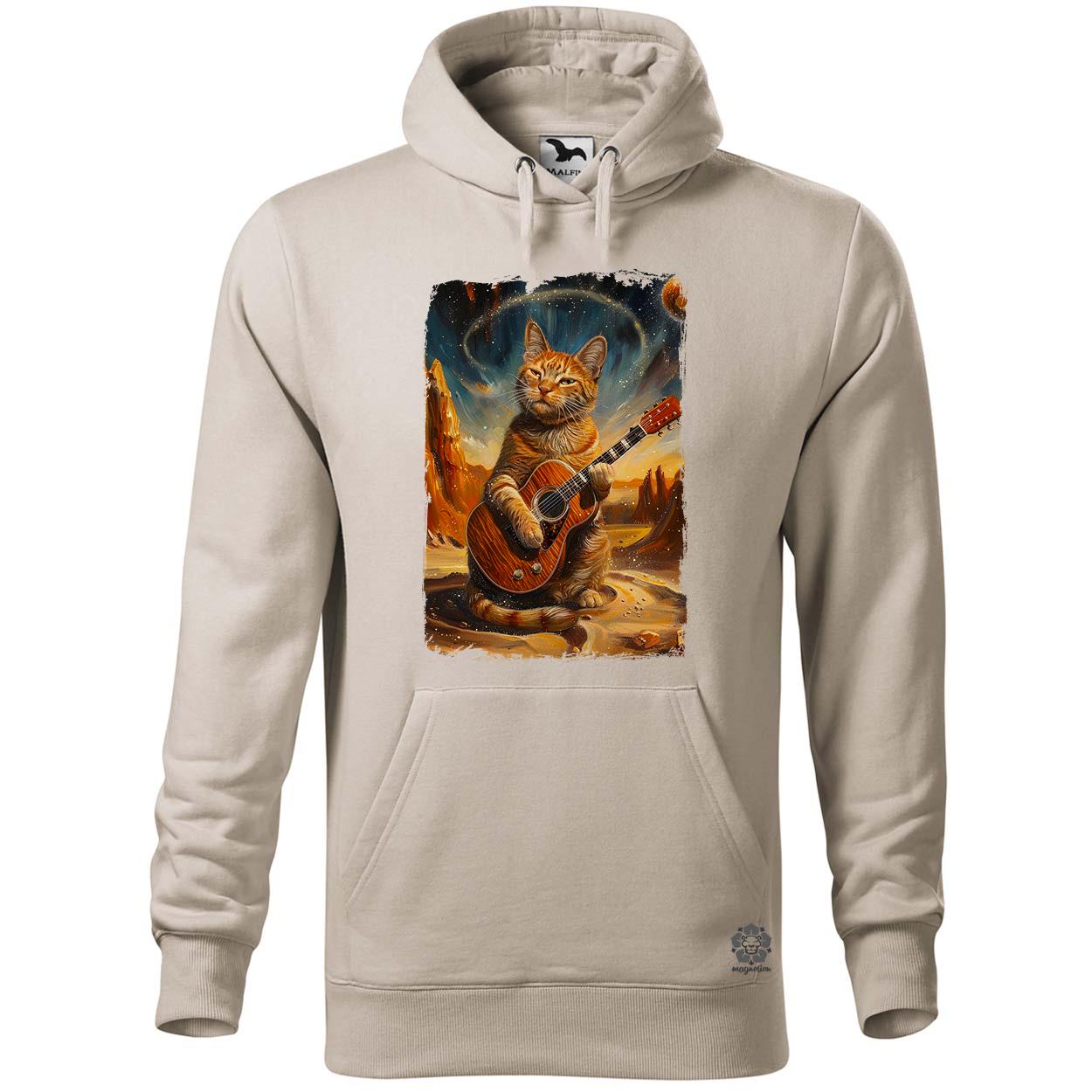 Cica gitározik v5 egyedi  pulóver 