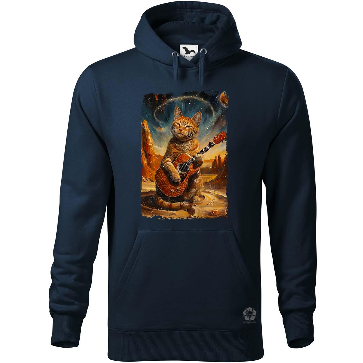 Cica gitározik v5 egyedi  pulóver 