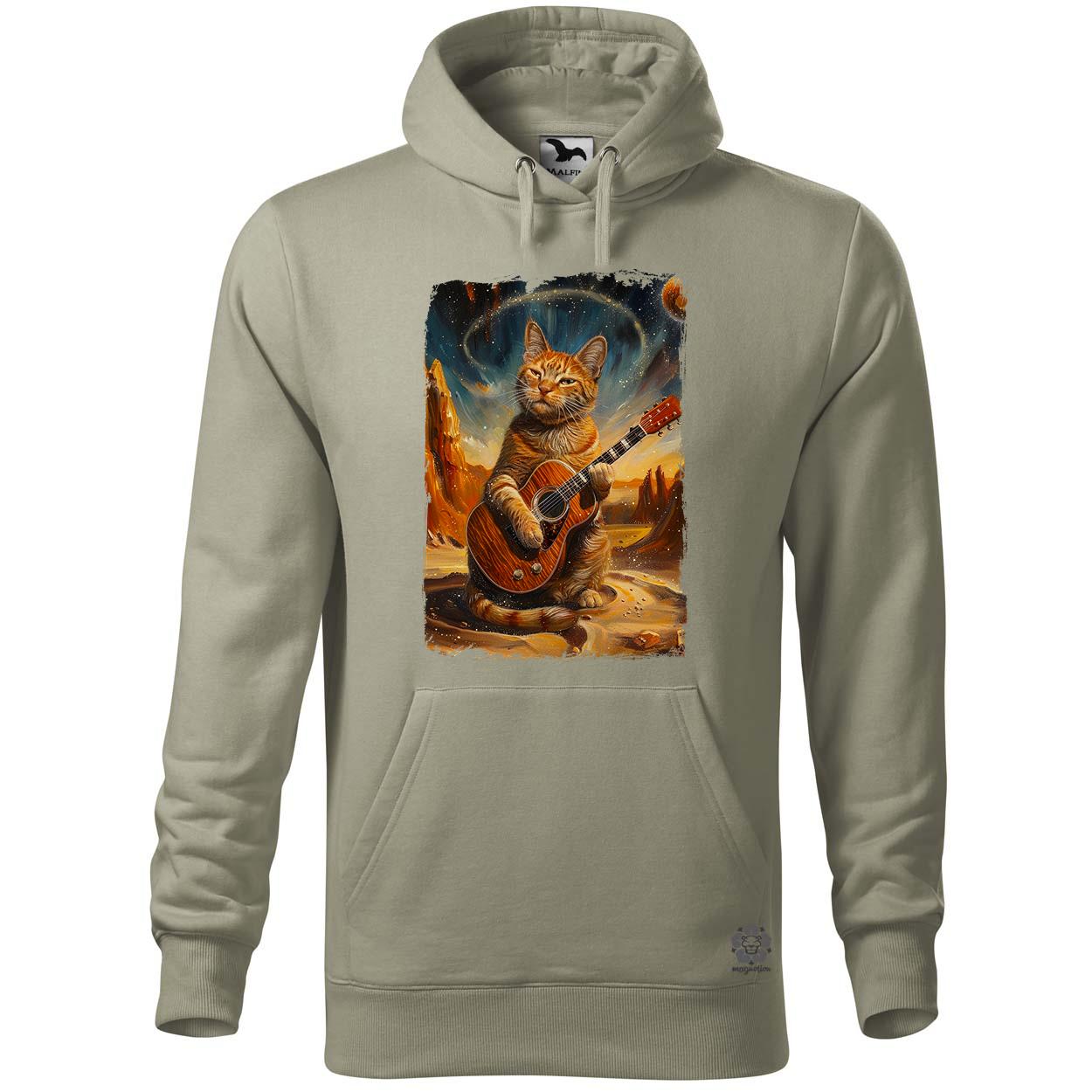Cica gitározik v5 egyedi  pulóver 