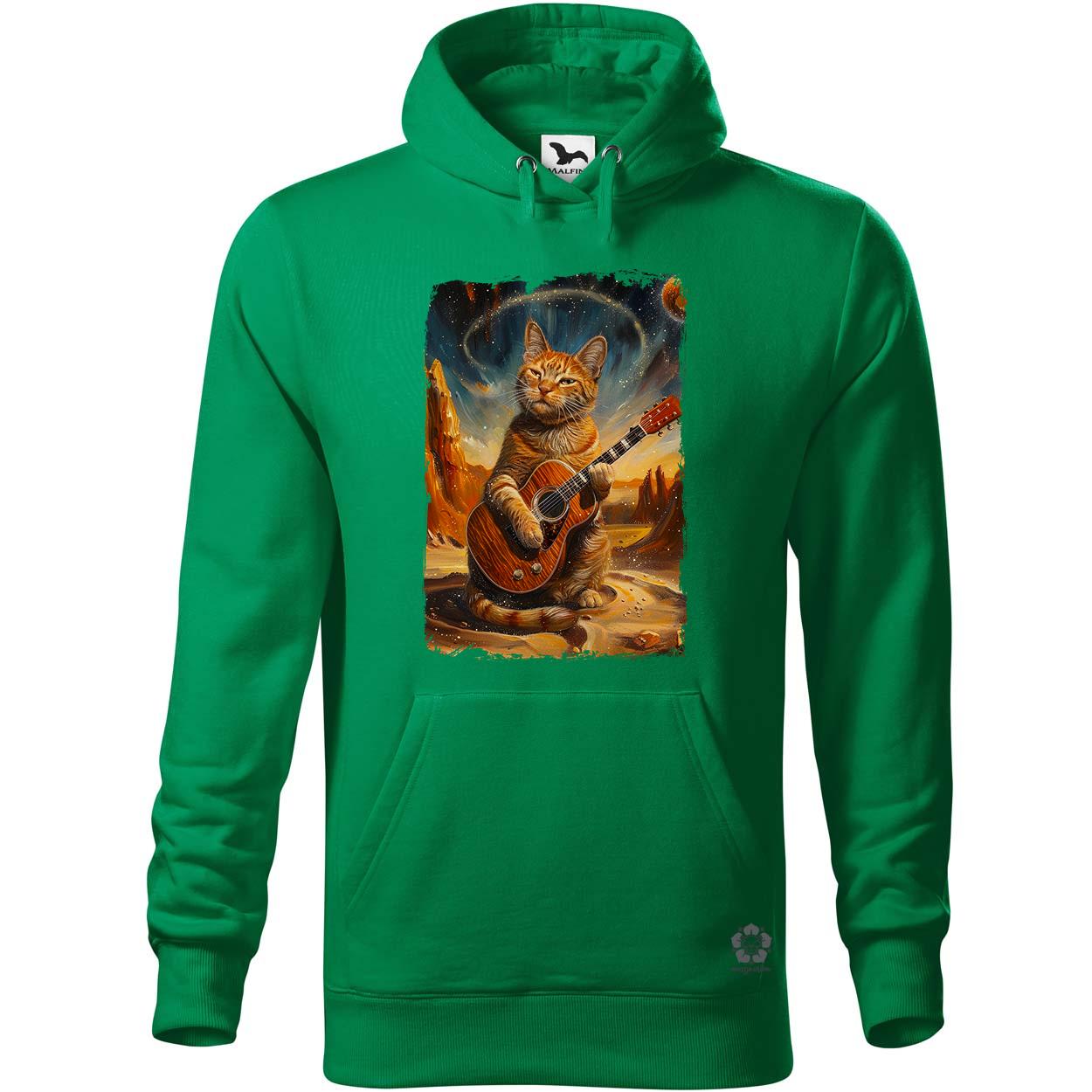 Cica gitározik v5 egyedi  pulóver 