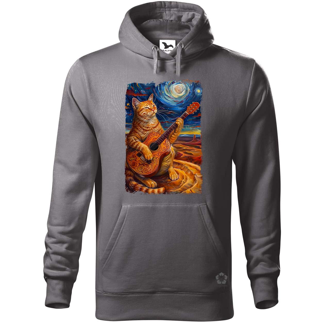 Cica gitározik v7 egyedi  pulóver 