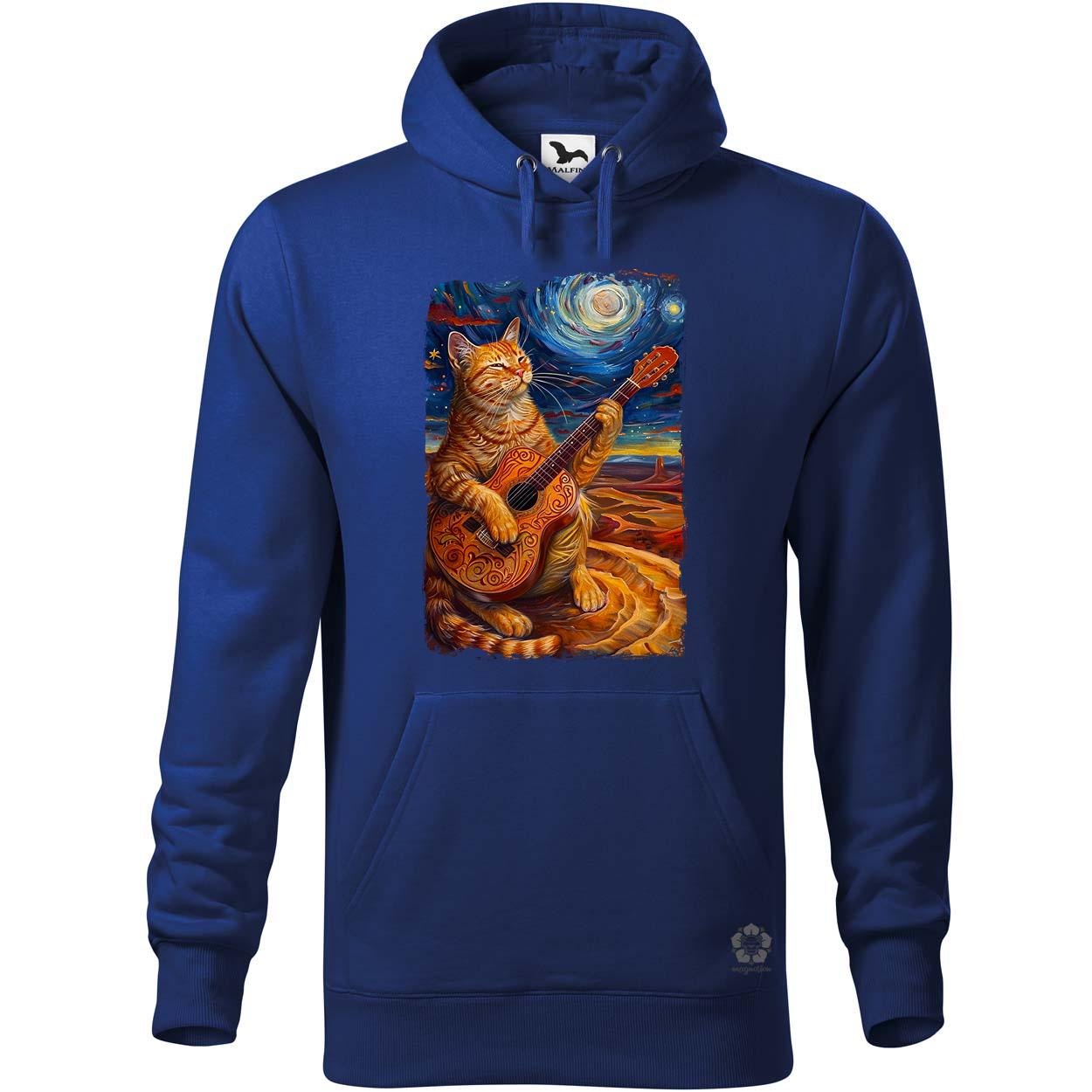 Cica gitározik v7 egyedi  pulóver 