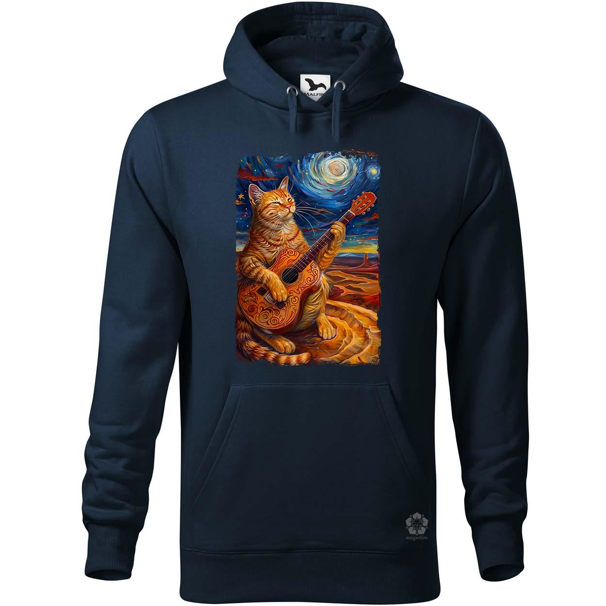 Cica gitározik v7 egyedi  pulóver 