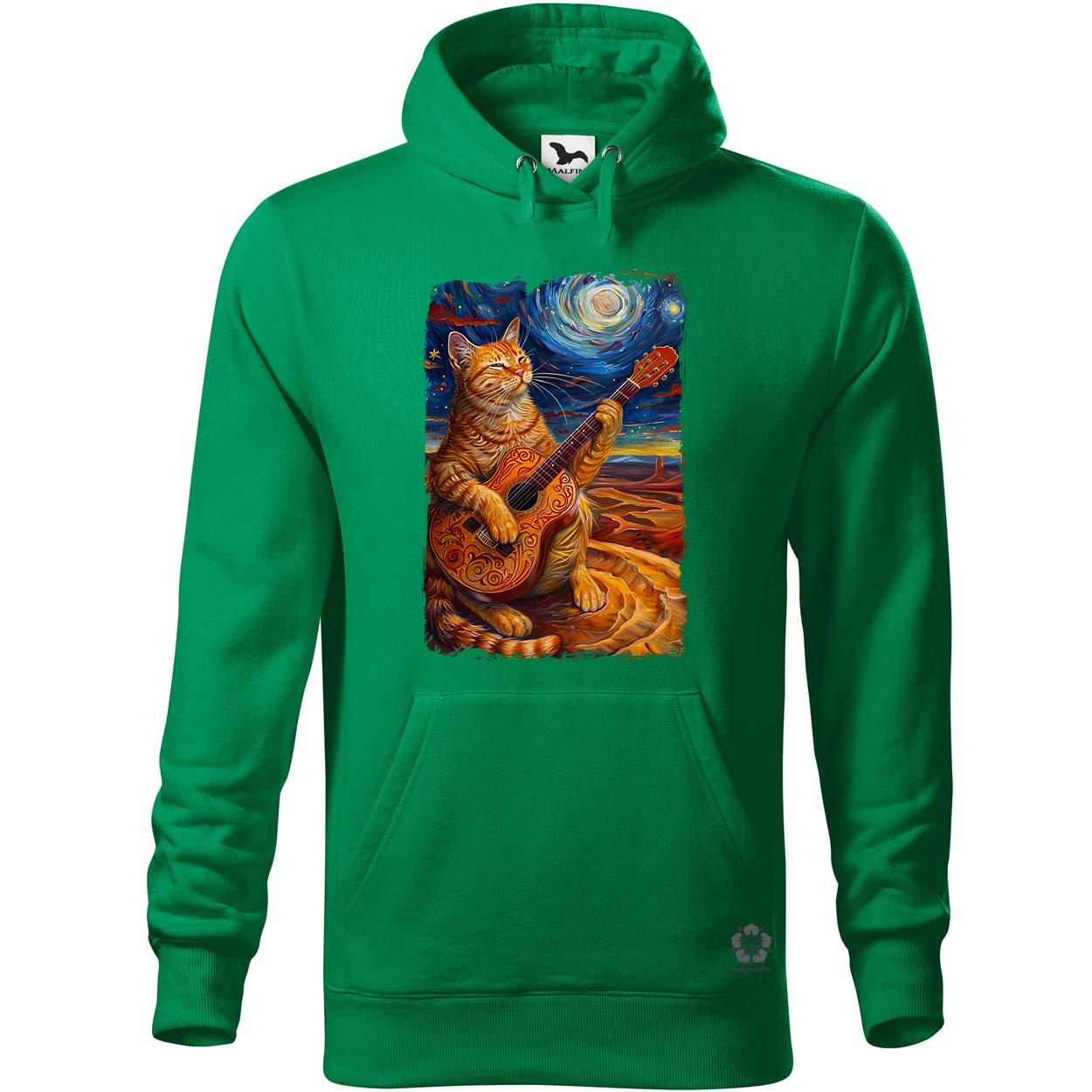Cica gitározik v7 egyedi  pulóver 