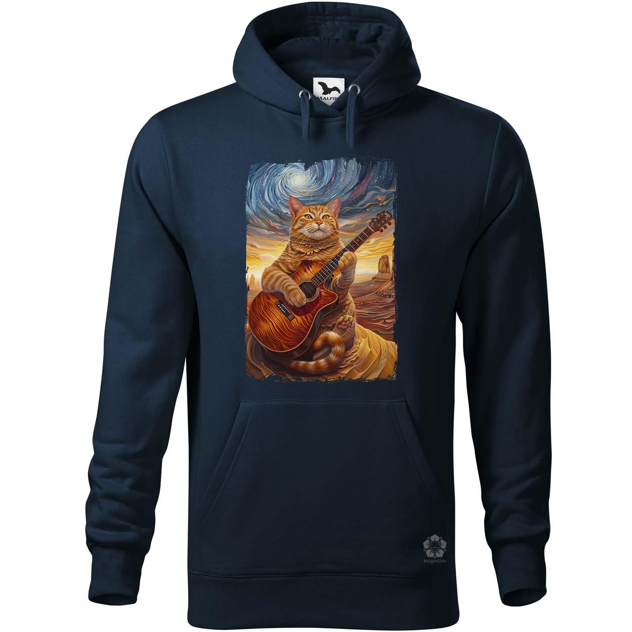 Cica gitározik v8 egyedi  pulóver 