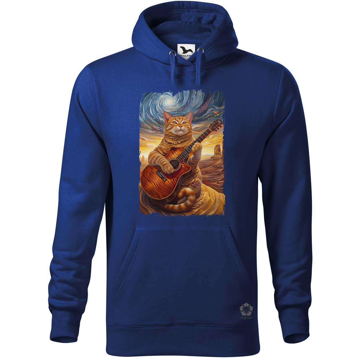 Cica gitározik v8 egyedi  pulóver 