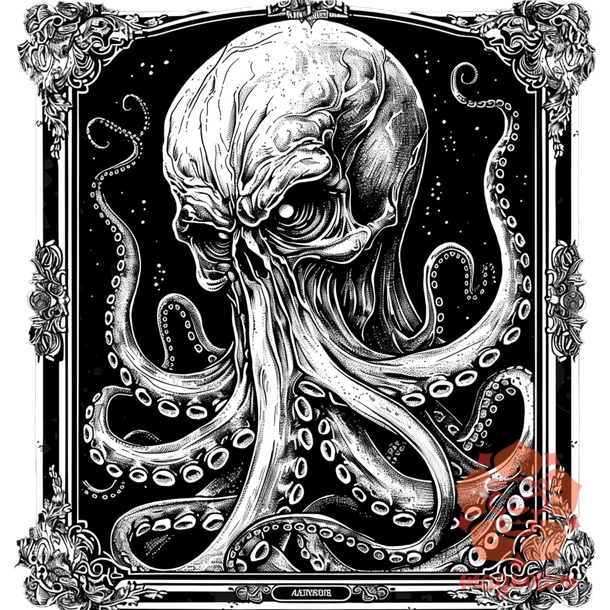 Cthulhu tarot v1 egyedi  pulóver 