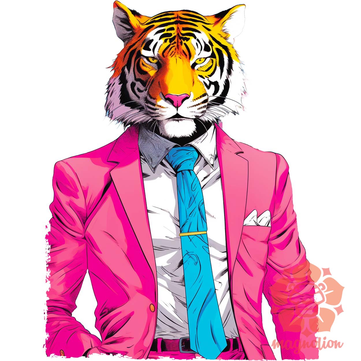 Laza tigris v1 egyedi  pulóver 