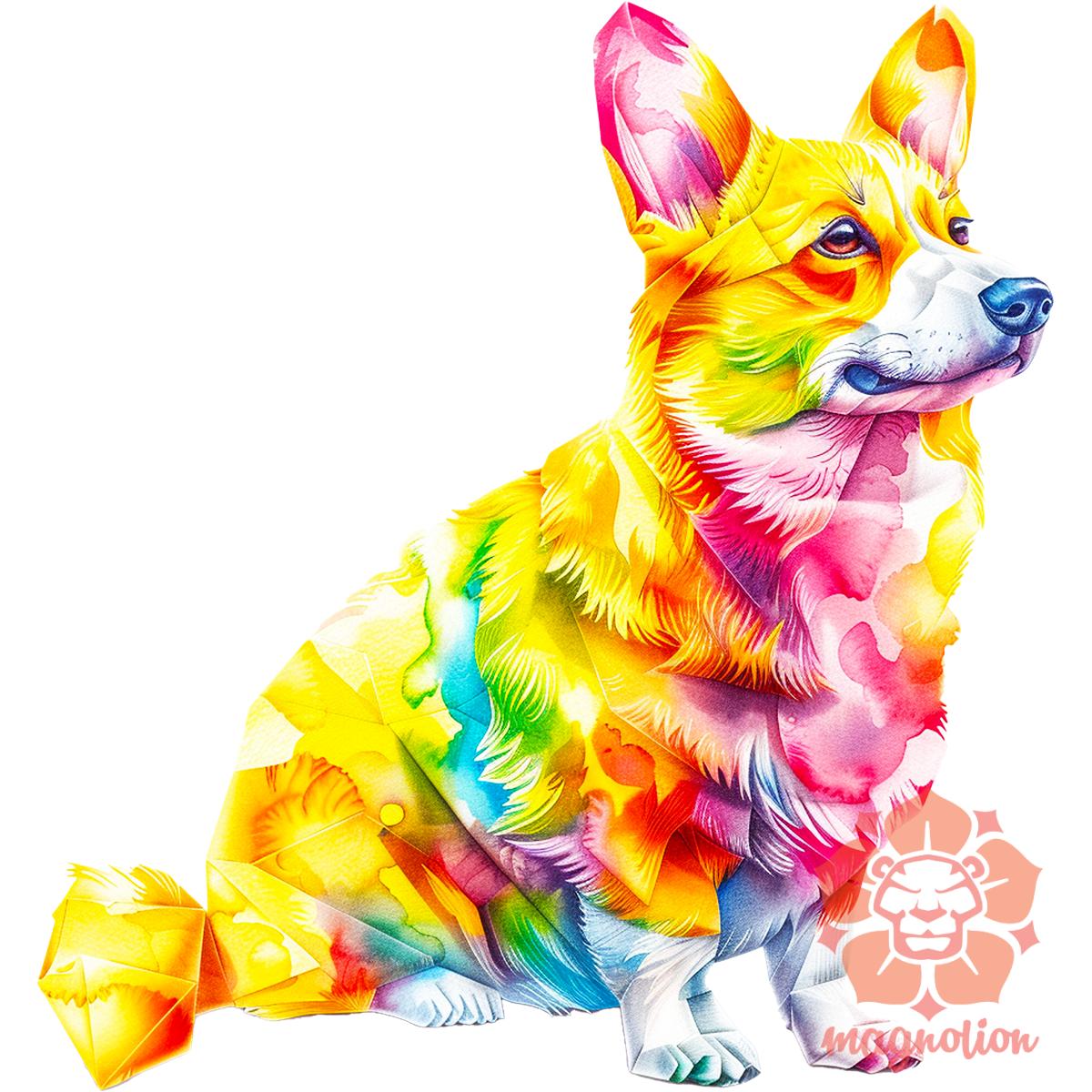 Origami Corgi v1 egyedi  pulóver 