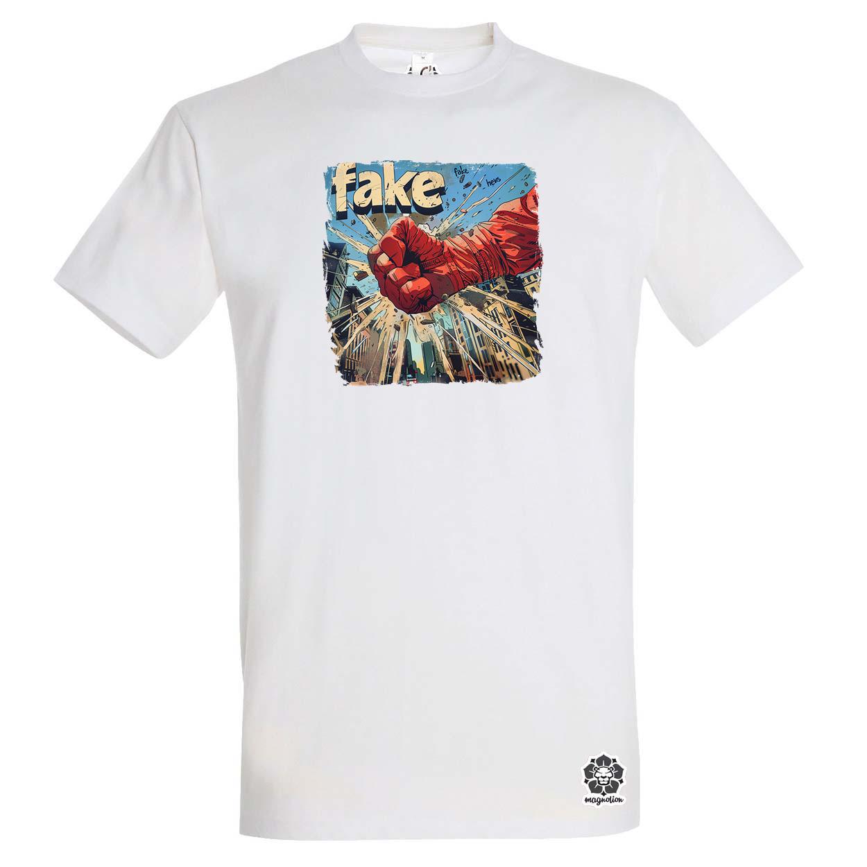 Fake News v1 egyedi póló 