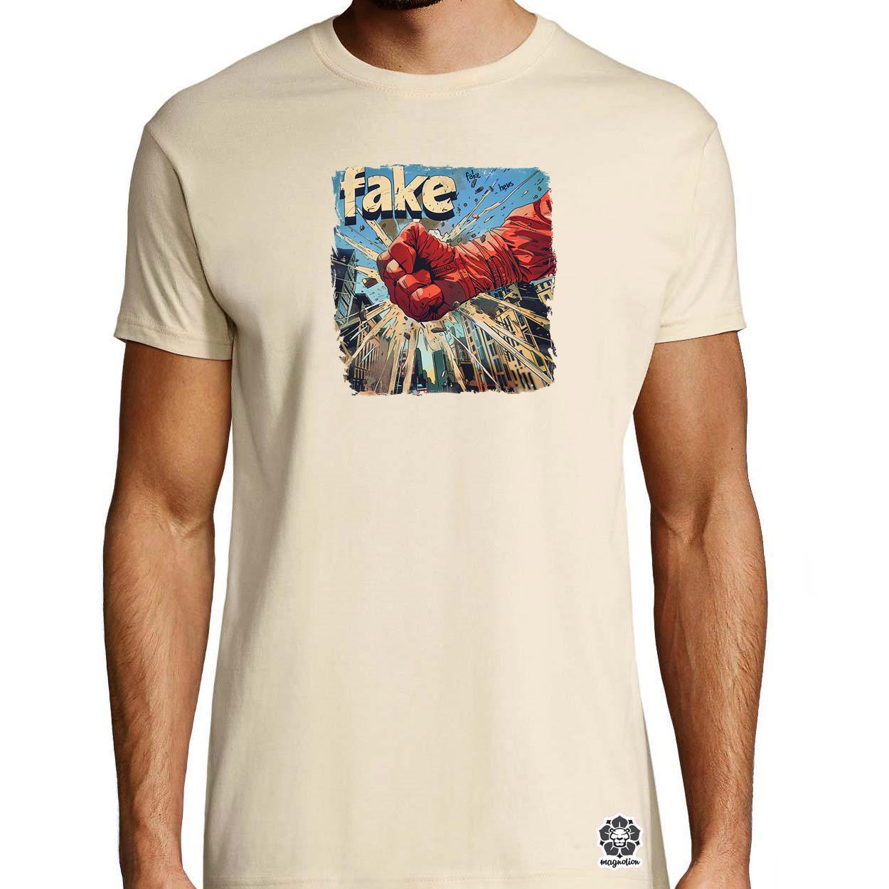 Fake News v1 egyedi póló 