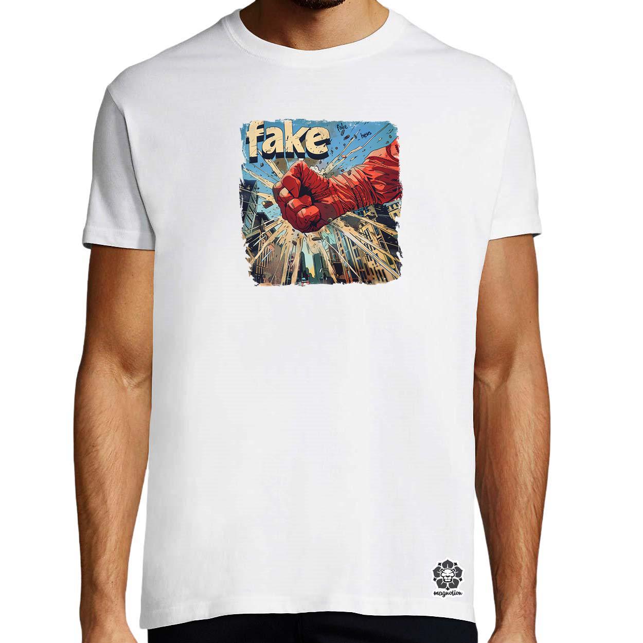Fake News v1 egyedi póló 