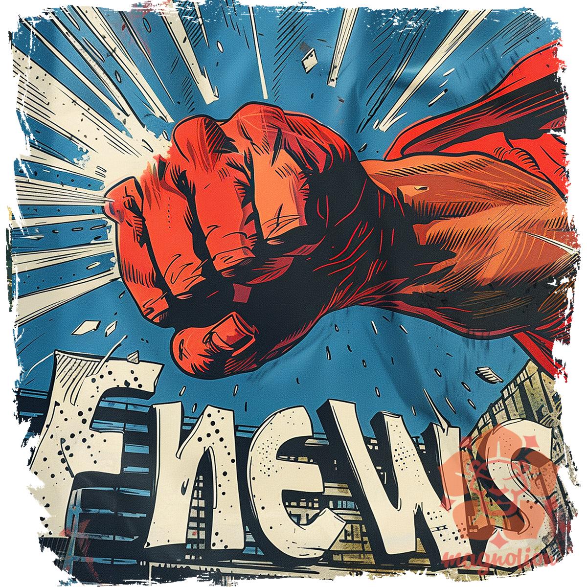 Fake News v3 egyedi póló 