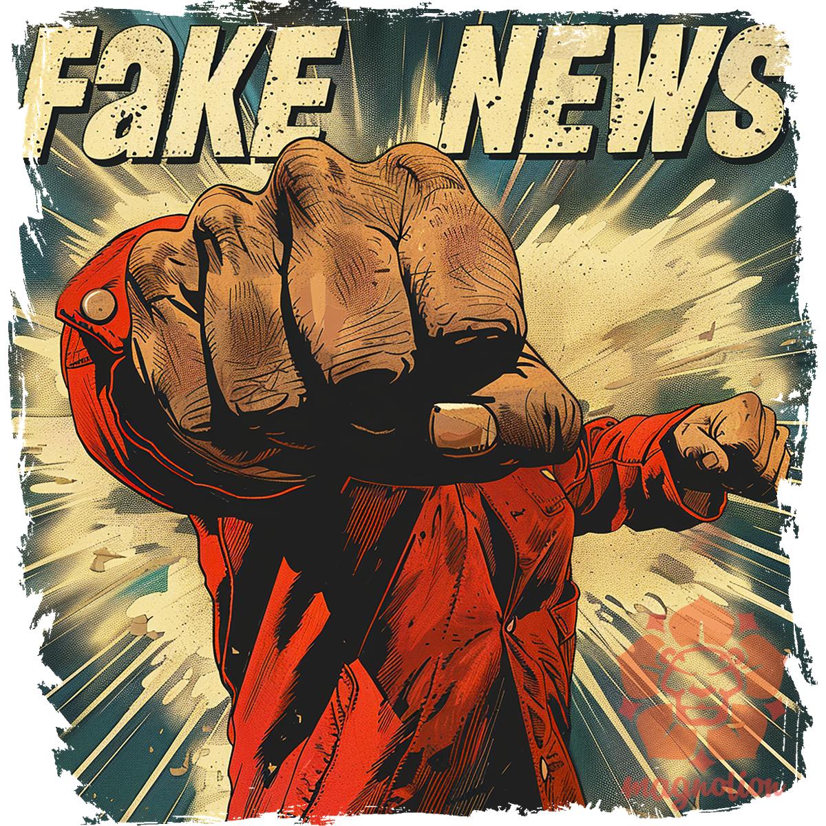 Fake News v5 egyedi póló 