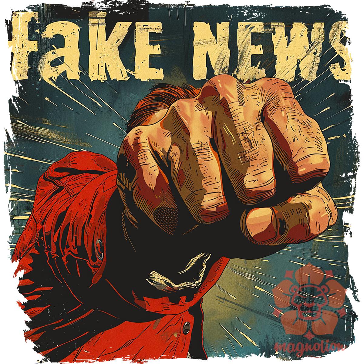 Fake News v6 egyedi póló 
