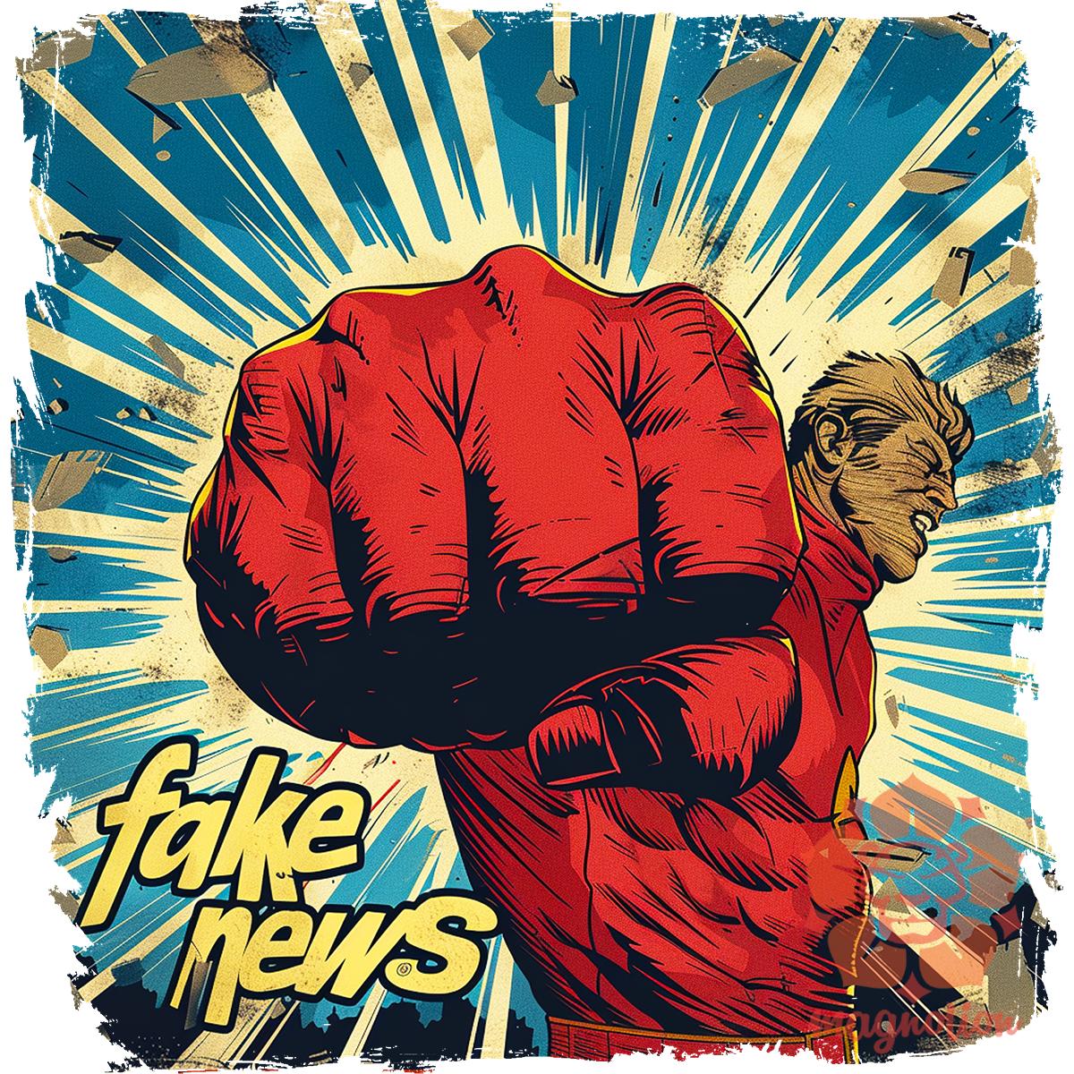 Fake News v7 egyedi póló 