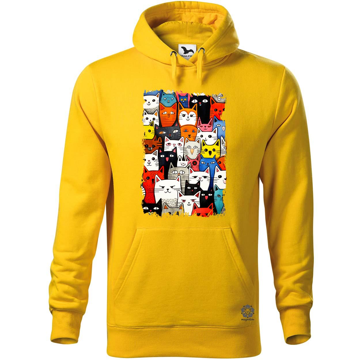 Macska kollázs v18 egyedi  pulóver 
