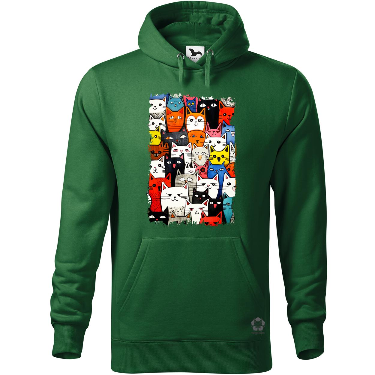 Macska kollázs v18 egyedi  pulóver 