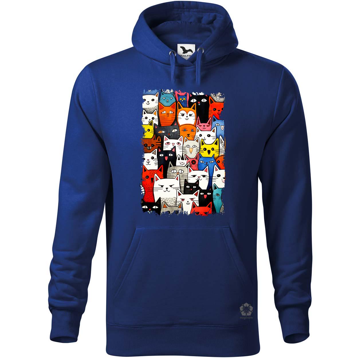 Macska kollázs v18 egyedi  pulóver 