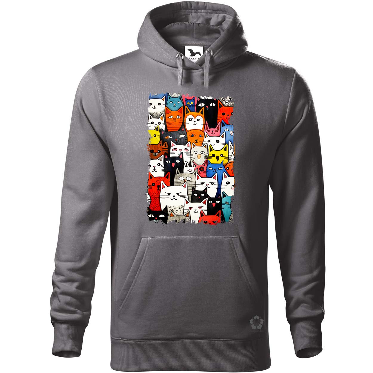 Macska kollázs v18 egyedi  pulóver 